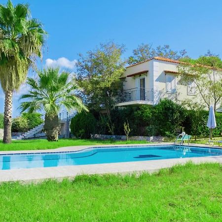 Villa Afroditi In Chania Near Airport With Private Pool, Free Wi-Fi, Souda Bay Views, Garden Oasis Kounoupidhianá 외부 사진